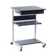 preview thumbnail 5 of 3, Techni Mobili Rolling Laptop Cart with Storage, Graphite