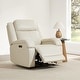 preview thumbnail 5 of 82, Hadlee Power Recliner Chairs with Power Headrest & Charging Ports Cream