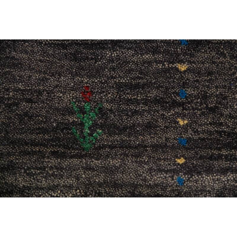 Tribal Gabbeh Oriental Foyer Rug Handmade Wool Carpet - 2'8"x 4'9"