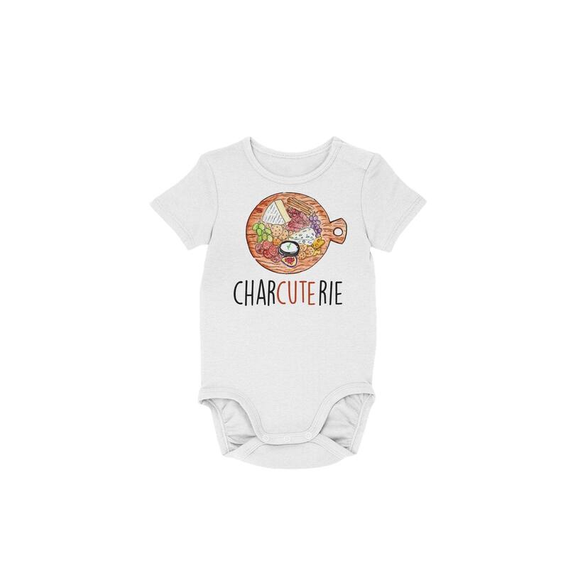 Charcuterie Cheese - Baby Boy Girl Clothes Infant Bodysuit Funny Cute Newborn - White - 0-3M