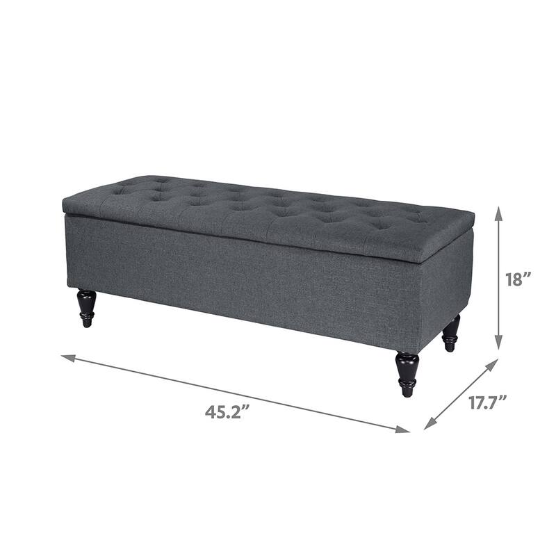 Maypex 45" Fabric Upholstered Tufted Storage Bench