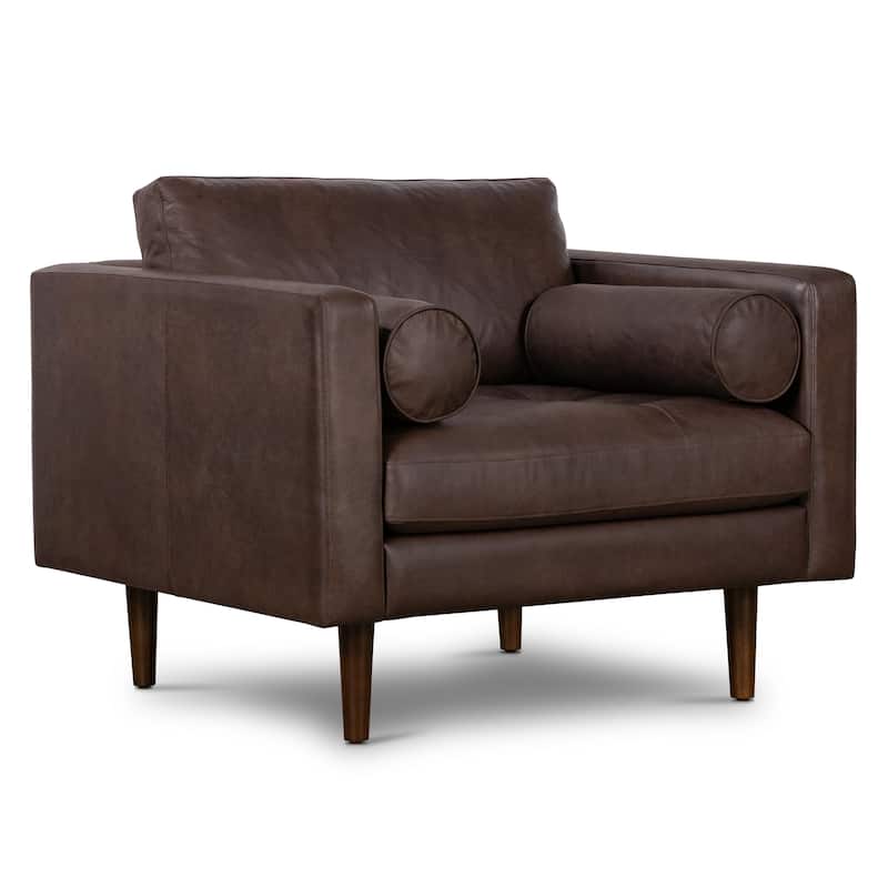 Poly and Bark Napa Lounge Chair - Genuine Italian Leather