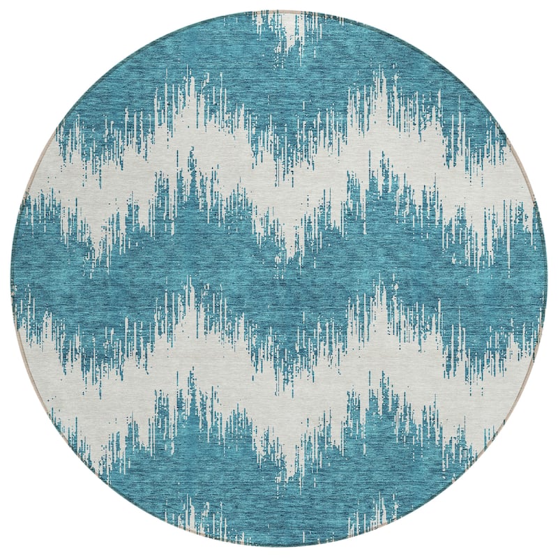 Machine Washable Indoor/ Outdoor Chantille Chevron Modern Rug