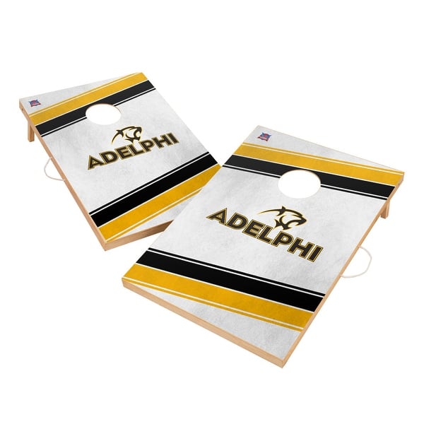 slide 2 of 5, Adelphi University Panthers Regulation 2x4 Cornhole Set