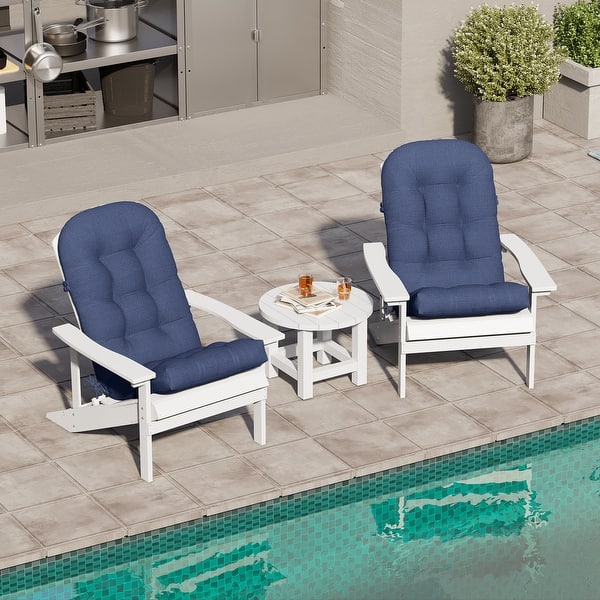 High Back Outdoor Chair Cushions Gymax Set Of Patio Adirondack