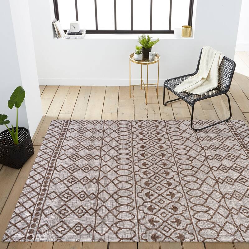 JONATHAN Y Nokat Tribal Bohemian Indoor/Outdoor Area Rug