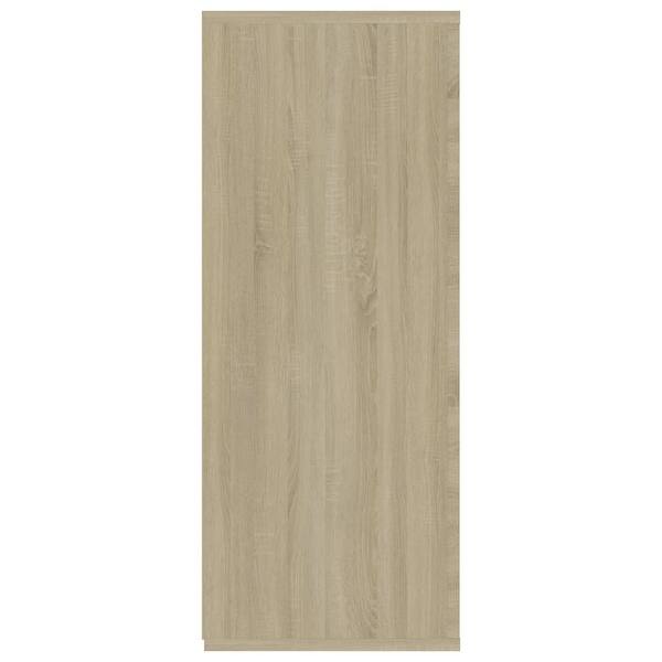 Vidaxl Sideboard Sonoma Oak 41 3 X11 8 X29 5 Chipboard Overstock 31410013 Sonoma eiche mit weiß mdf overstock com