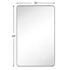 preview thumbnail 30 of 123, TEHOME Kengston Modern & Contemporary Rectangular Bathroom Vanity Mirror