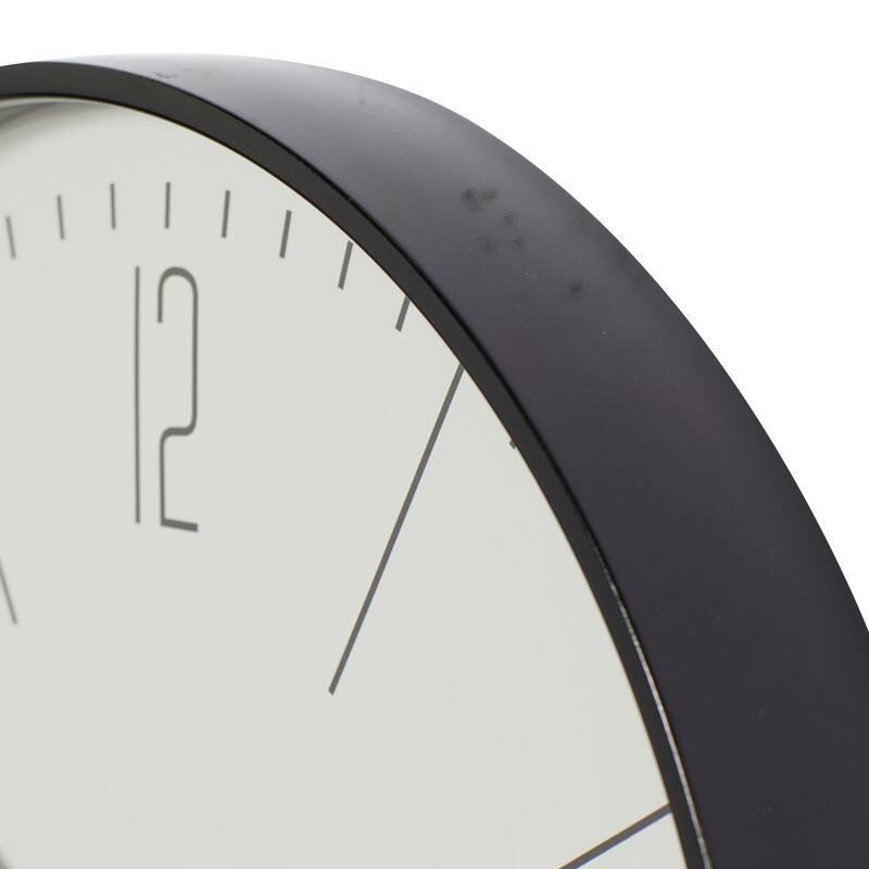 Glass Contemporary Wall Clock 20 x 20 x 2 - 20 x 2 x 20