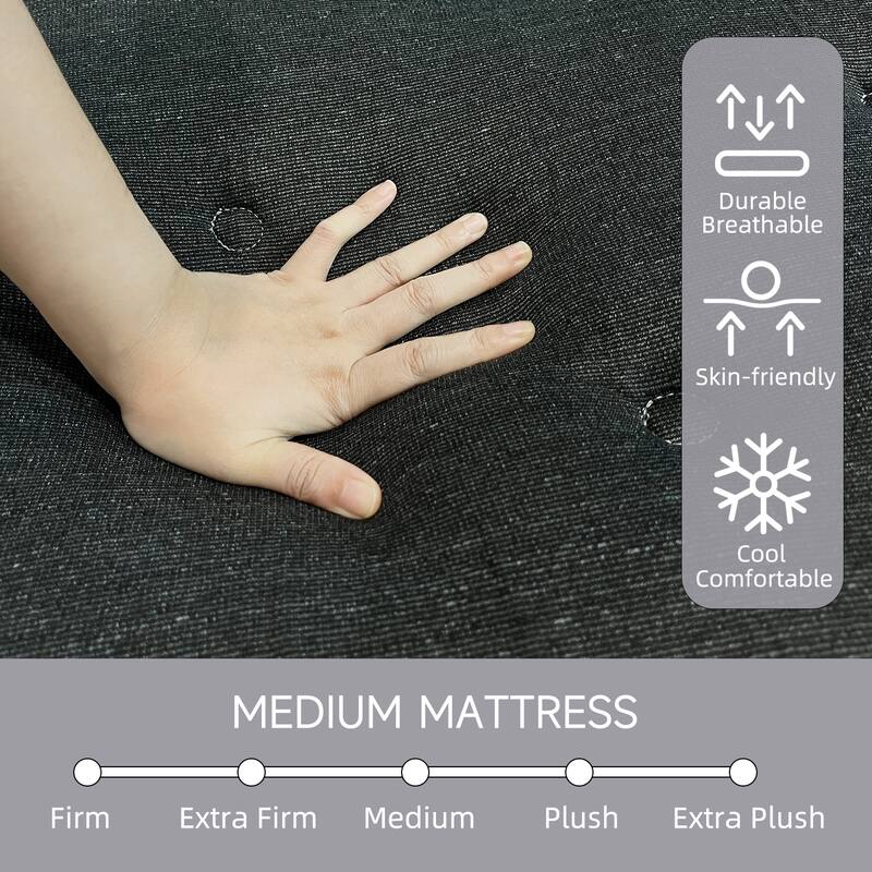 8" Medium Memory Foam Hybrid Mattress with Pocket Springs