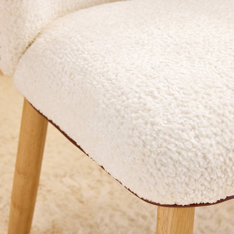 Modern Curved Back Accent Chair