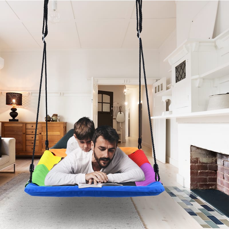 700lb Rectangle 60" Platform Tree Swing for Kids and Adults
