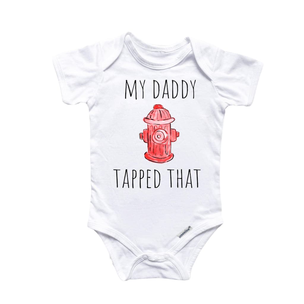 Fire Fighter Hydrant - Baby Boy Girl Clothes Infant Bodysuit Funny Cute Newborn
