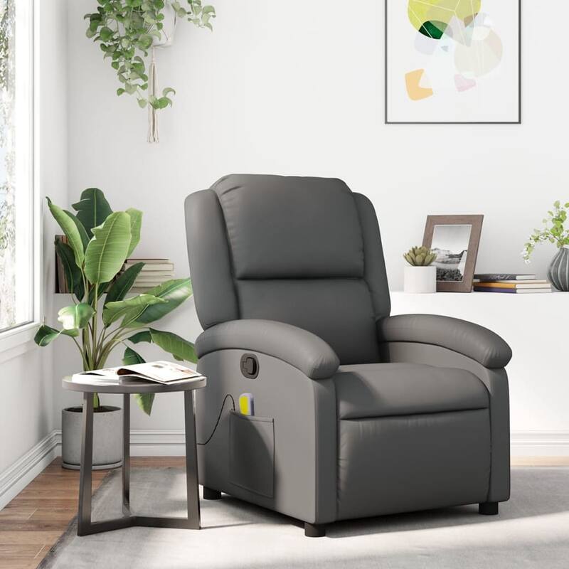 vidaXL Recliner Chair Wingback Armchair for Home Theater Cinema Faux Leather