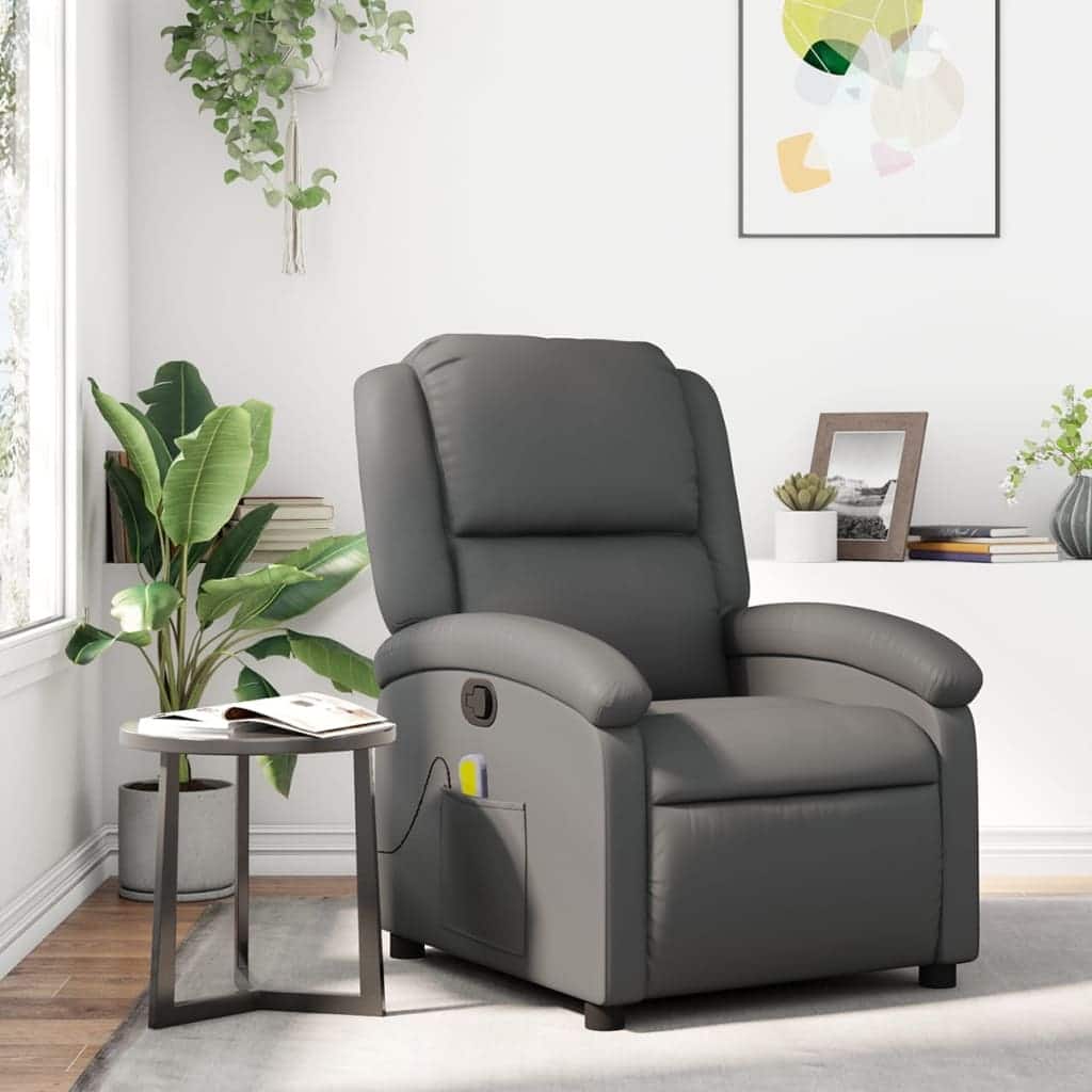 vidaXL Recliner Chair Wingback Armchair for Home Theater Cinema Faux Leather