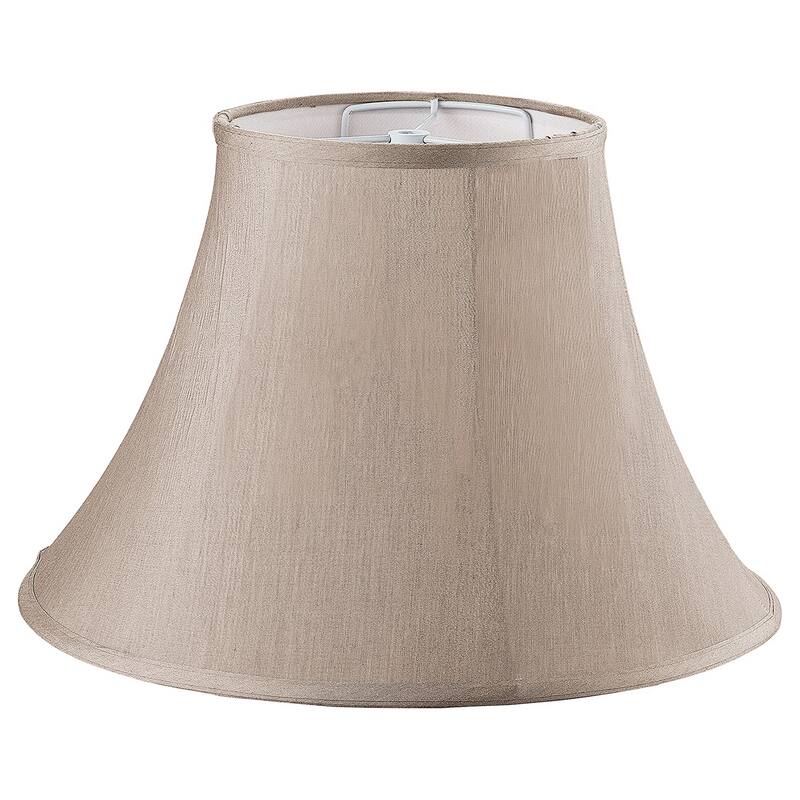 Pyramid Brown/Green Round Bell Stretched Spider Fitting Lamp Shades 8"x16"x12"(2-Pack) - N/A