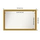 preview thumbnail 40 of 191, Wall Mirror Choose Your Custom Size - Extra Large, Townhouse Gold Wood Outer Size: 46 x 29 in