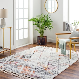 Livabliss Polaris Modern Diamond Trellis Plush Area Rug