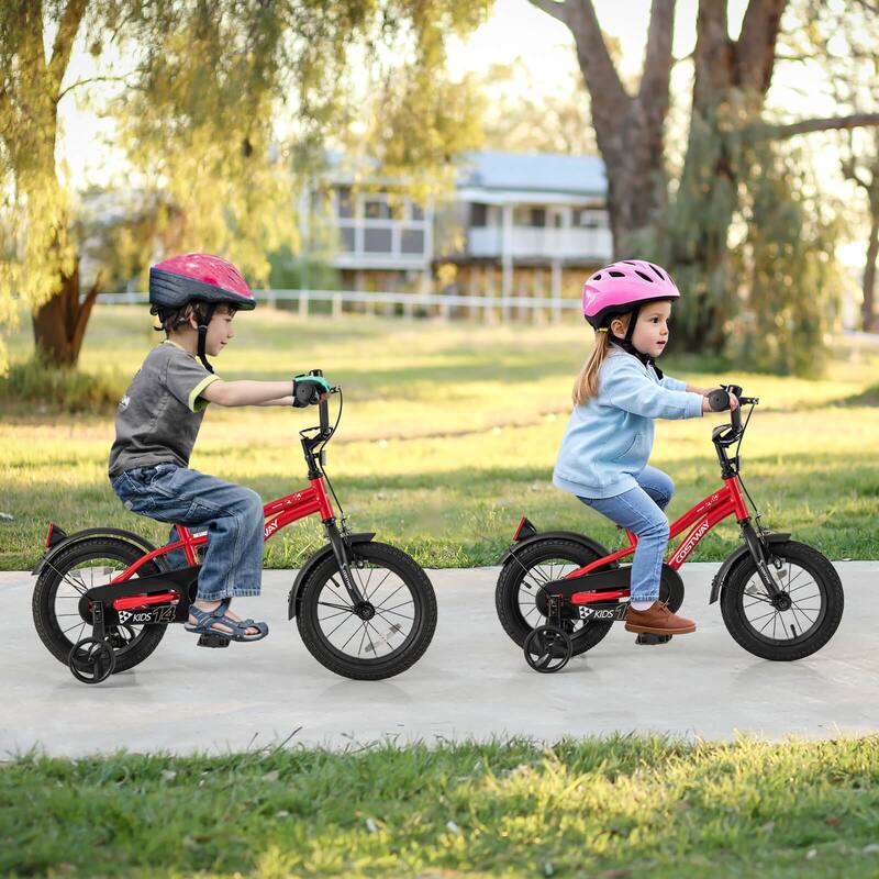 Costway 12"/14"/16"/18" Kids Bike for 3-4 Years Old Boys & Girls with