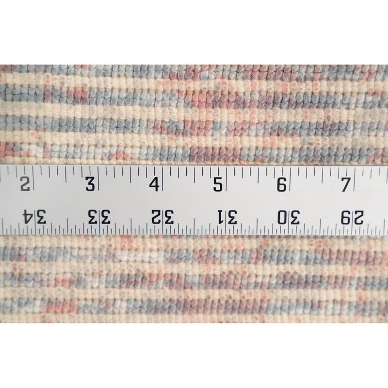 Hand Knotted Oriental Viscose Silk Carpet Modern Abstract Coral Abstract Area Rug - 4' 0'' X 2' 0''