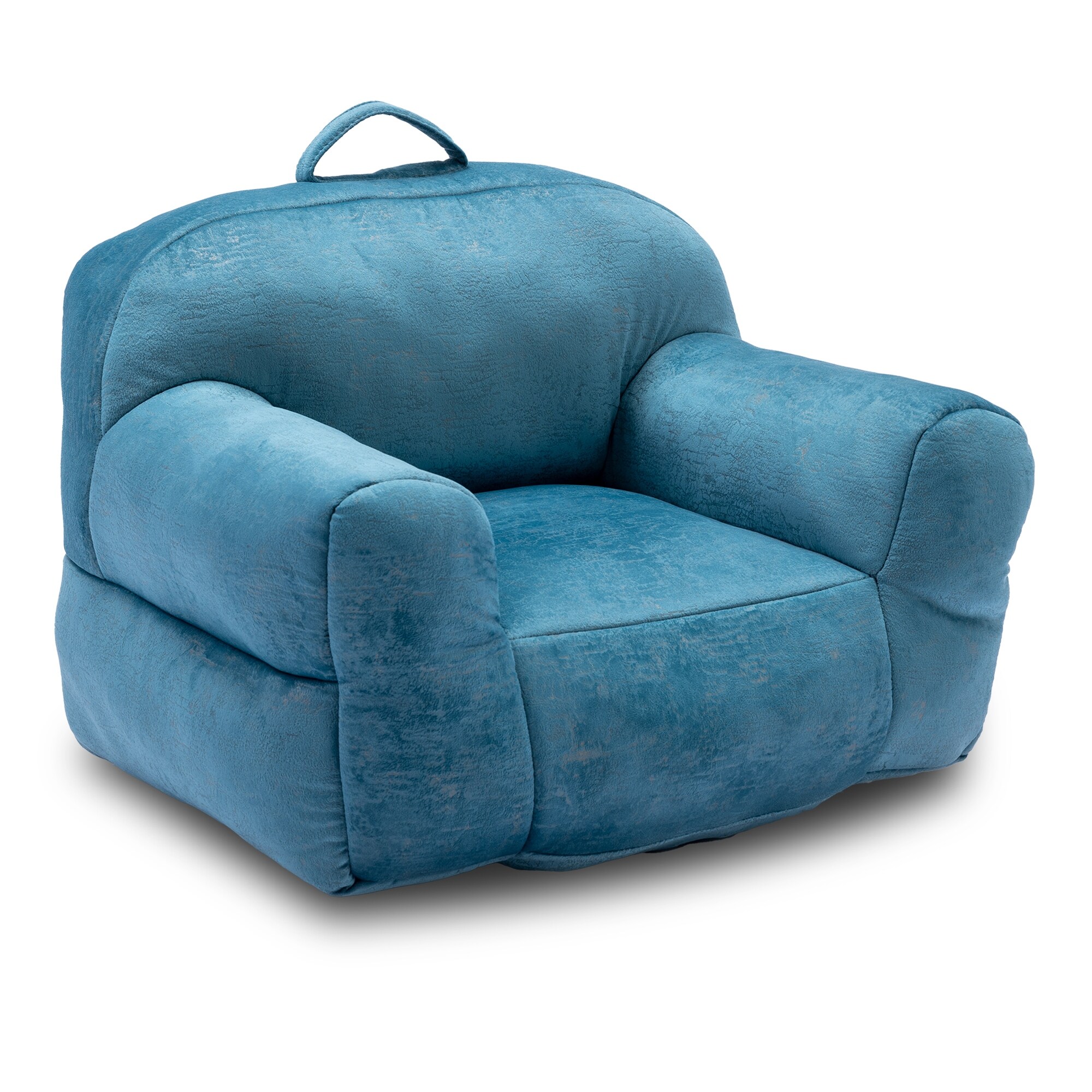 Kids Bean Bag Chair Velvet Fabric Memory Sponge Stuffed Bean Bag Chair