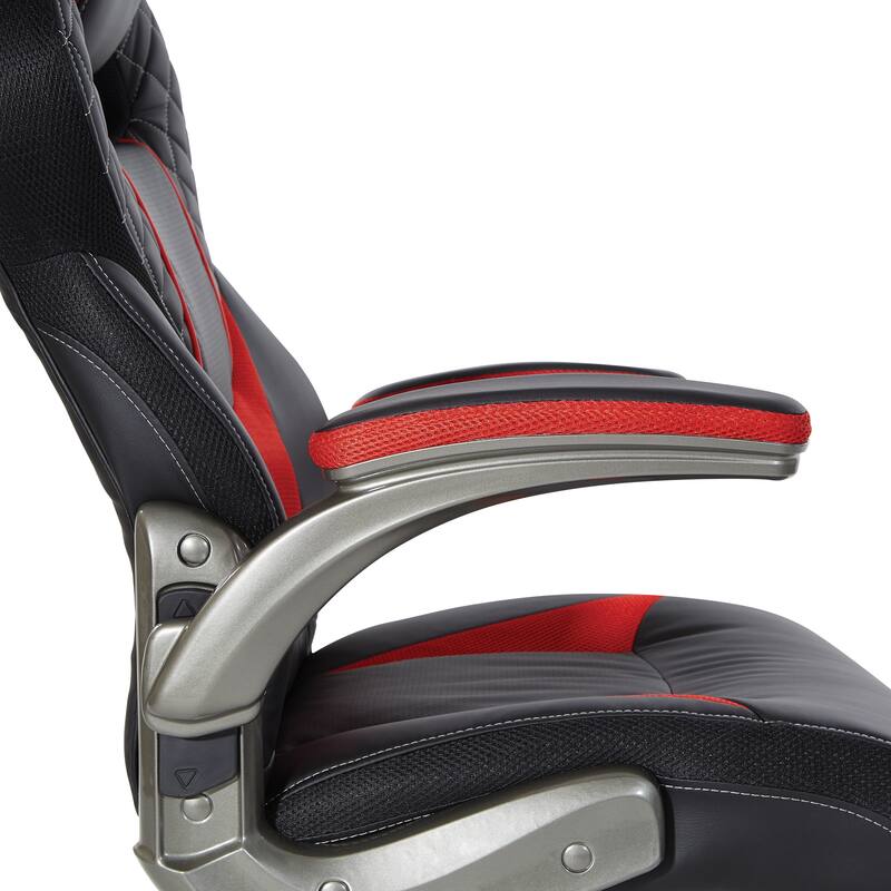 Oversite Gaming Chair in Faux Leather with Color Accents