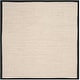 preview thumbnail 87 of 113, SAFAVIEH Natural Fiber Pacific Casual Border Sisal Rug 3' Square - Marble/Black - Square