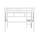 preview thumbnail 12 of 11, Elegant Twin Loft Kids Bed with Desk,Storage Shelves,Guardrail,Ladder