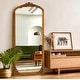 preview thumbnail 21 of 66, Arched Full-Length Solid Wood Carving Floor Mirror
