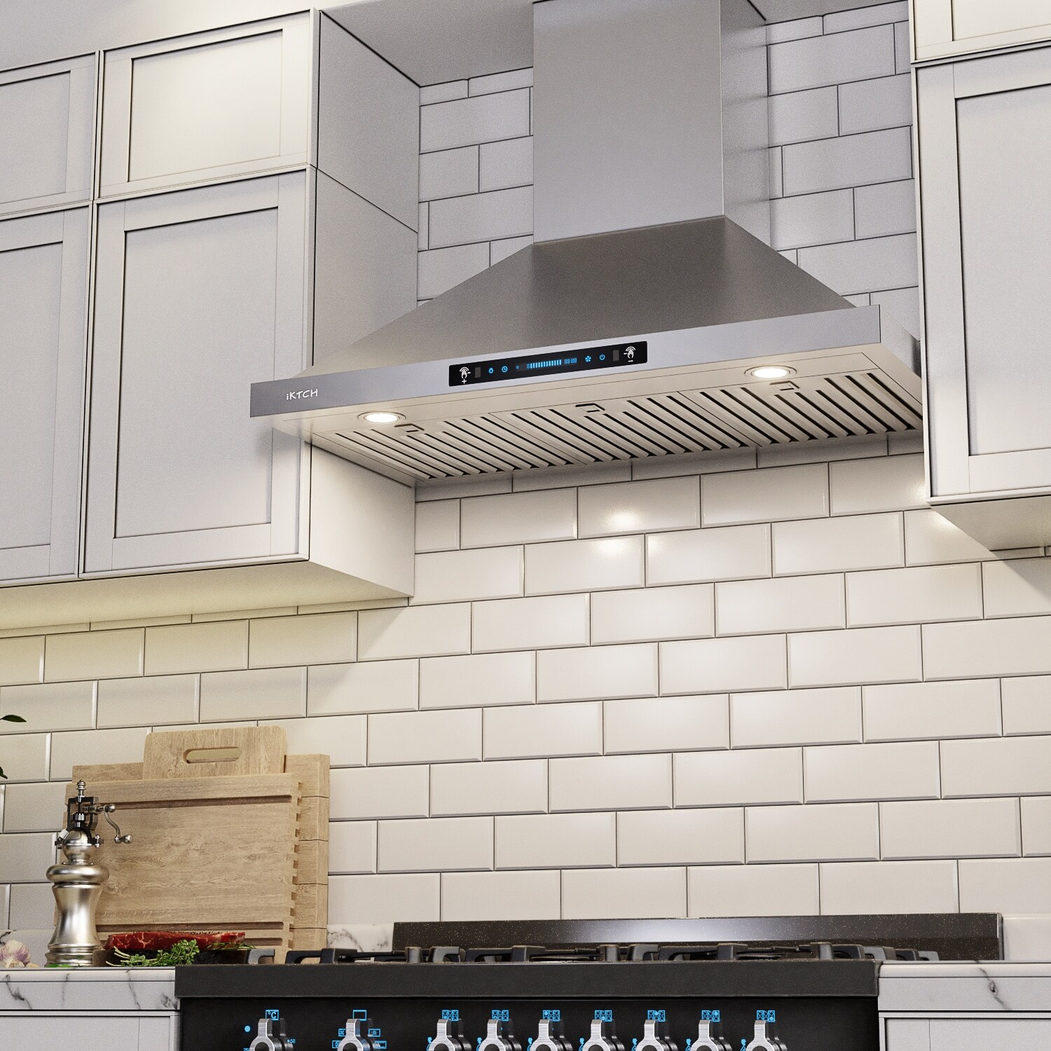 36 900 cfm ducted island range hood