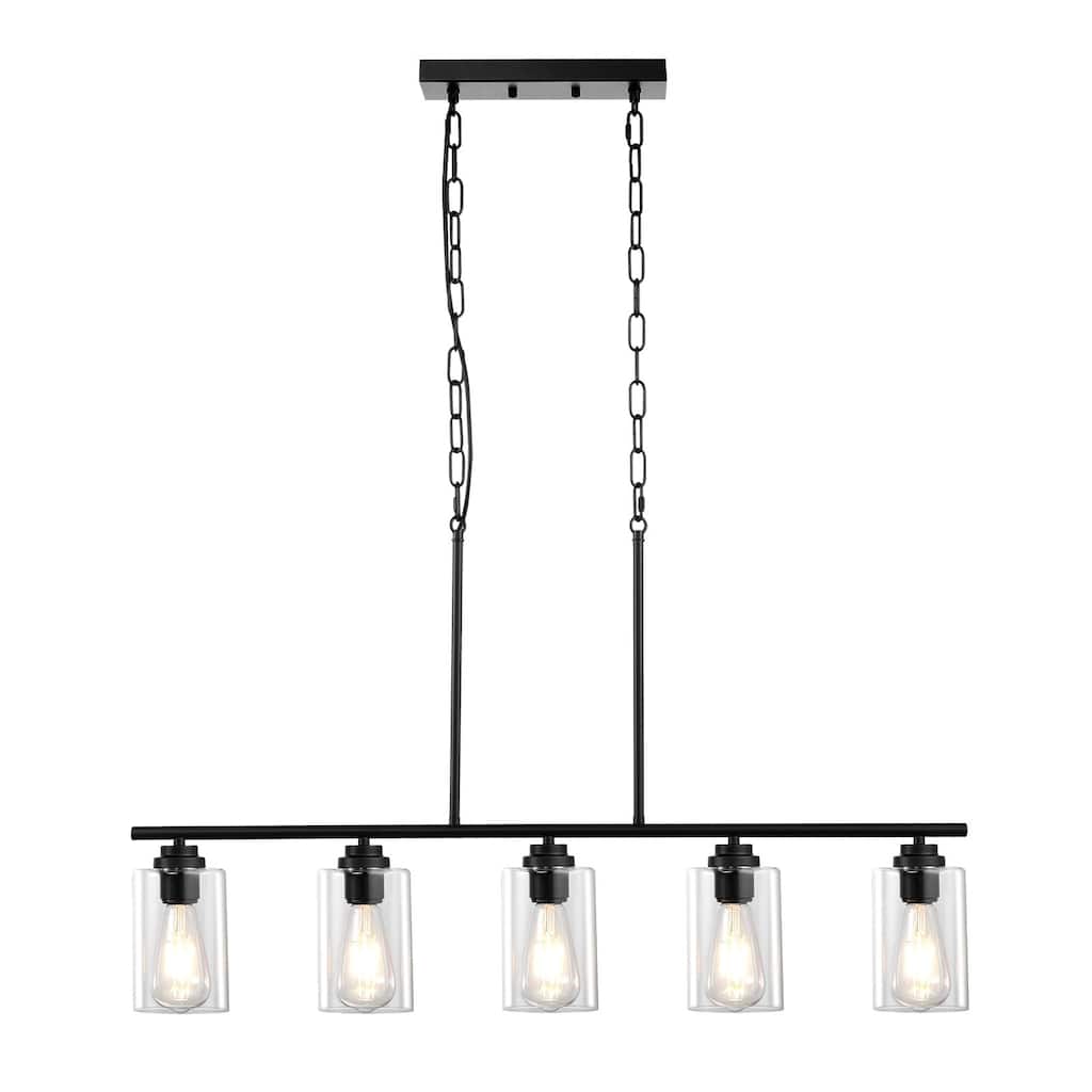 5-Light 60W Adjustable Dining Room Pendant Light