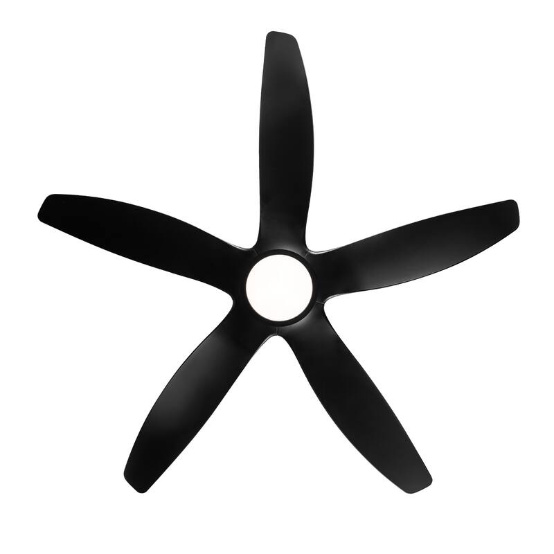 52/60 Inch Ceiling Fan with Integrated LED Light and Remote Control Quiet DC Motor