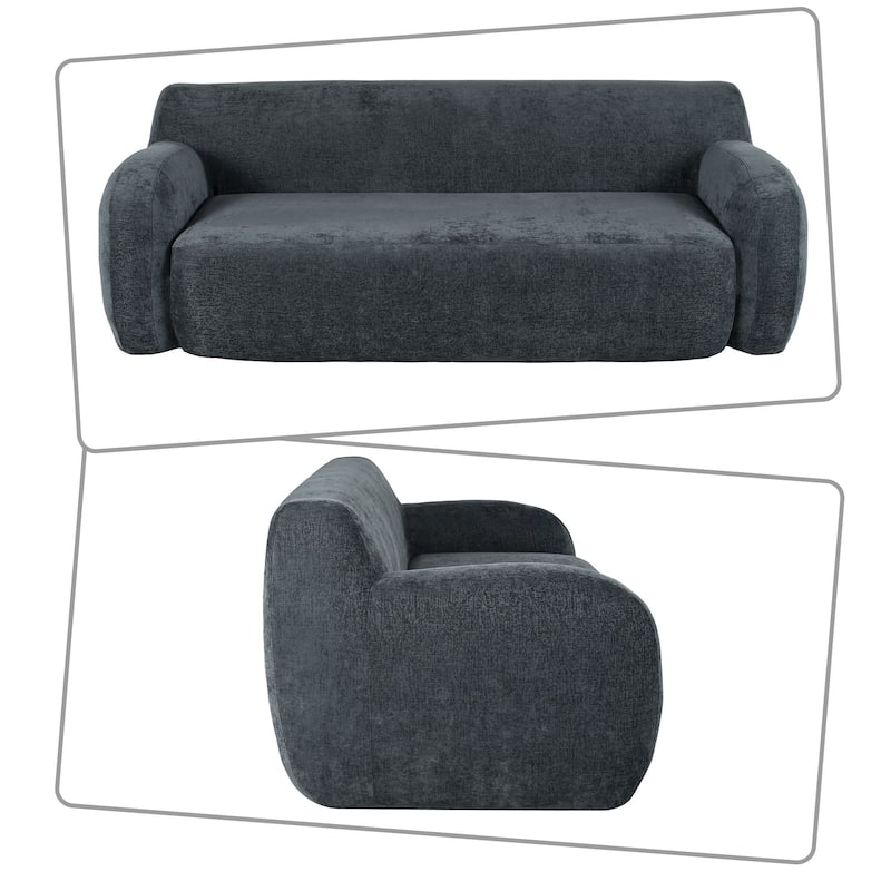 Modern Minimalist Bean Bag Sofa with High Resilience Foam Filling for Bedroom Living Room Apartment Dorm Room Lounge
