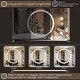 preview thumbnail 4 of 19, KIOTEE Frameless LED Frontlit & RGB Backlit Anti-Fog Tempered Glass Bathroom Vanity Mirror with ETL and 3-Year Warranty