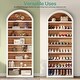 preview thumbnail 12 of 21, 78.7" Tall Modern Arched Bookcase