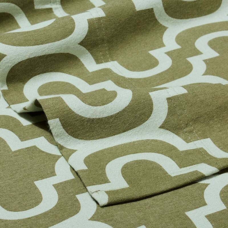 Superior Flannel Cotton Trellis Pocket Bed Sheet Set