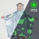 preview thumbnail 16 of 33, Marina Decoration Glow in the Dark Blanket Wearable Hoodie for Kids Girls Boys Soft Warm Flannel Fleece Hooded Sweatshirt Yellow, Grey