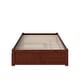 preview thumbnail 7 of 7, Concord Full Platform Bed with Twin Trundle Bed in Walnut