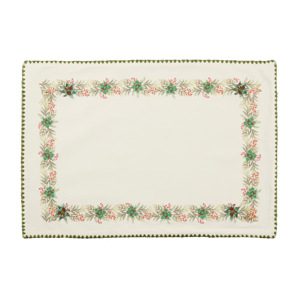 Holly Placemat (Set of 4) - 13"x19"