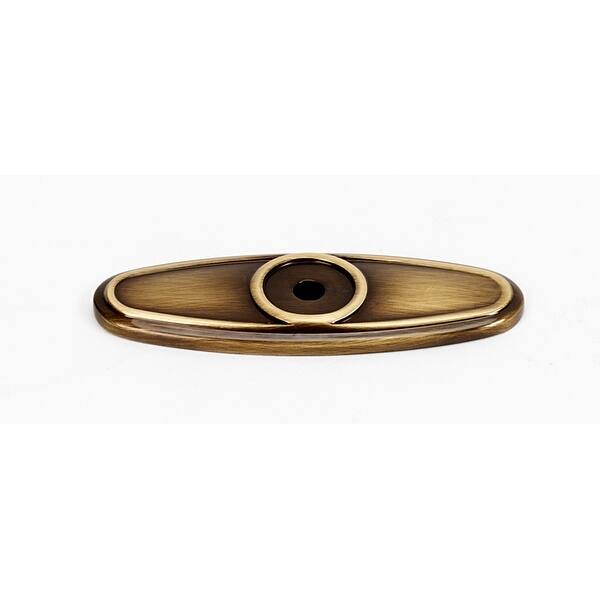 slide 2 of 10, Alno Classic Traditional 2-1/2 Inch Long Cabinet Knob Backplate Antique English