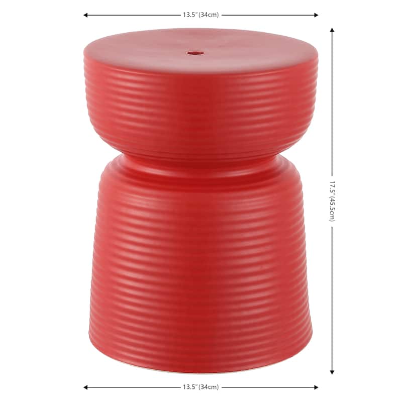SAFAVIEH Nirgul Ceramic Garden Stool