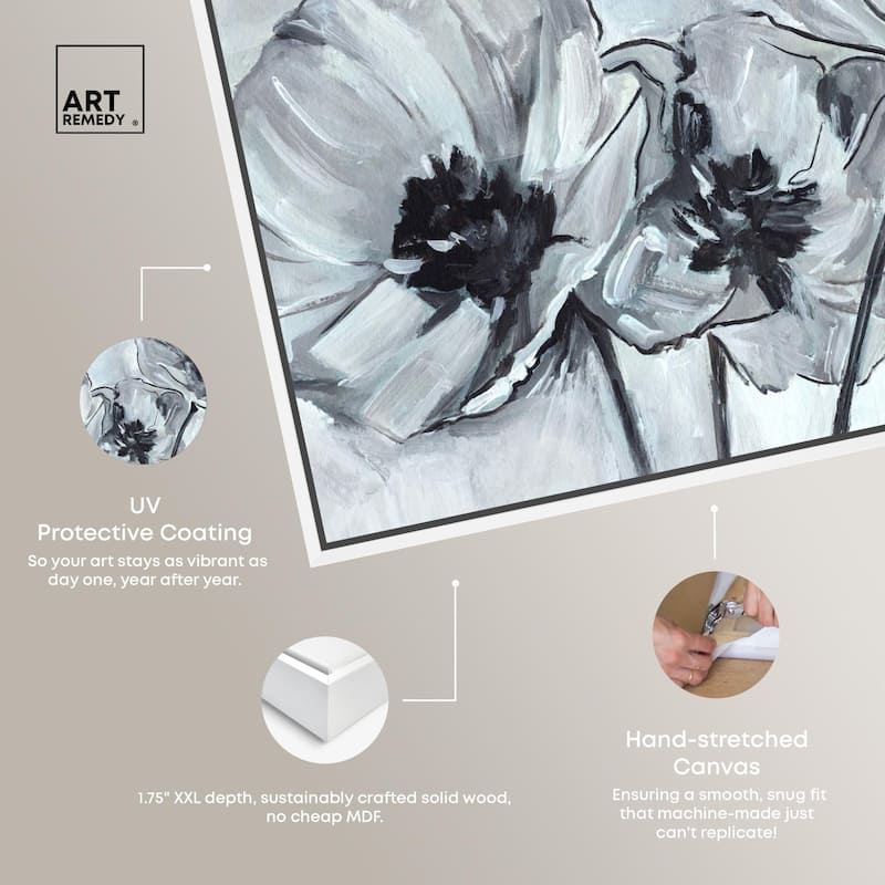 Flower Impressions Canvas by Art Remedy