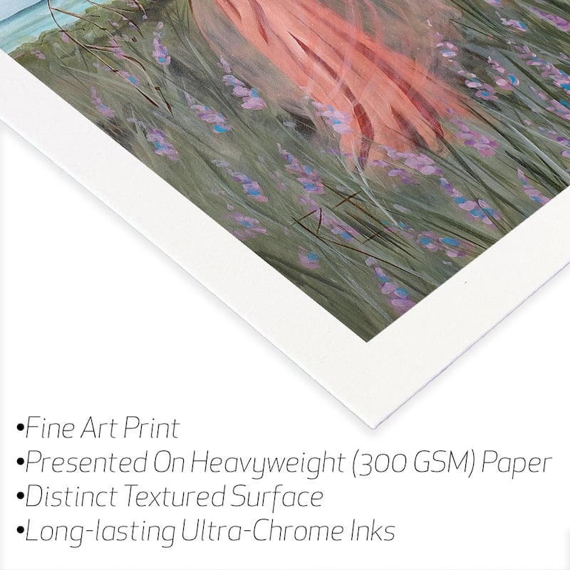 She Lives Fully Fine Art Paper Print by Ruth's Angels - Multi
