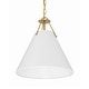 preview thumbnail 1 of 9, Crystorama Lighting Group XAV-B8305 Xavier 3 Light 16" Wide Pendant Vibrant Gold