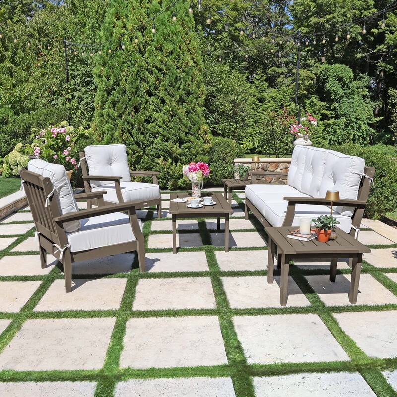 HIGHWOOD Lehigh 6-Piece Couch and Chair Deep Seating Set