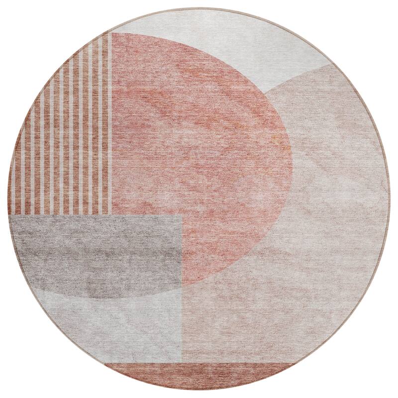 Machine Washable Indoor/ Outdoor Chantille Contemporary Deco Rug