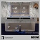 preview thumbnail 42 of 74, Karran 33" Top Mount Double Equal Bowl Quartz Kitchen Sink Kit - 33" x 22" x 9"