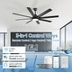 preview thumbnail 117 of 128, Sofucor 52/66/72/76/84Inch Large Ceiling Fan with Dimmable LED Light ,Remote&APP Control,8 Blades for Large Living Room,Porch