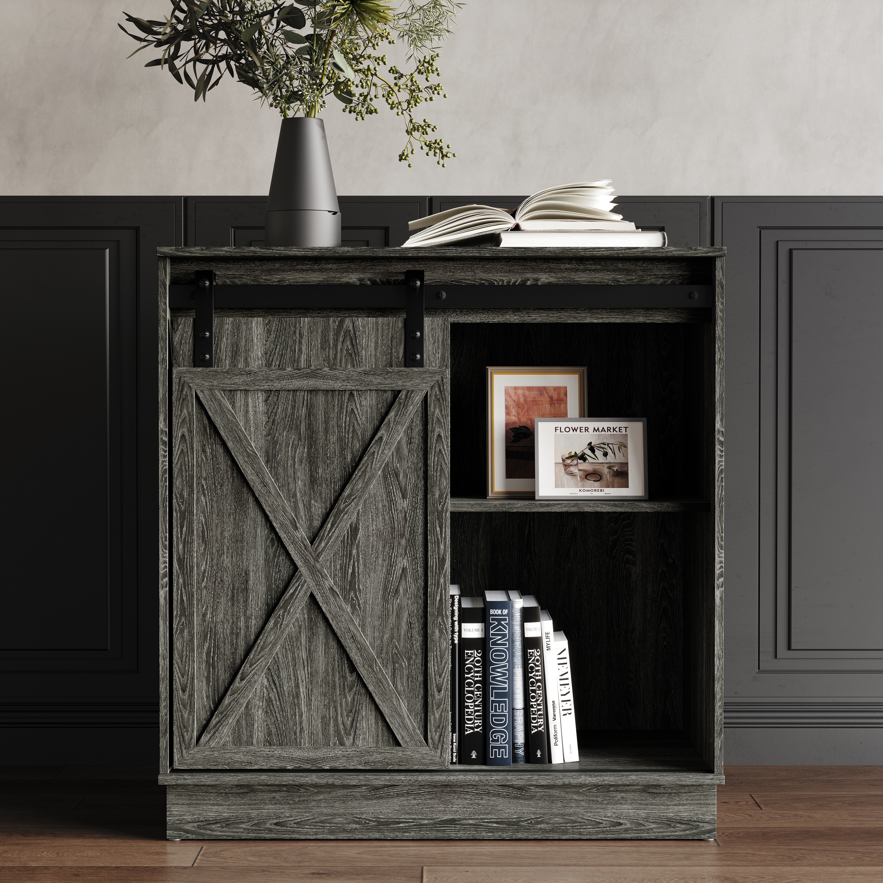 CraftPorch Luxury Style X-shaped Cabinet