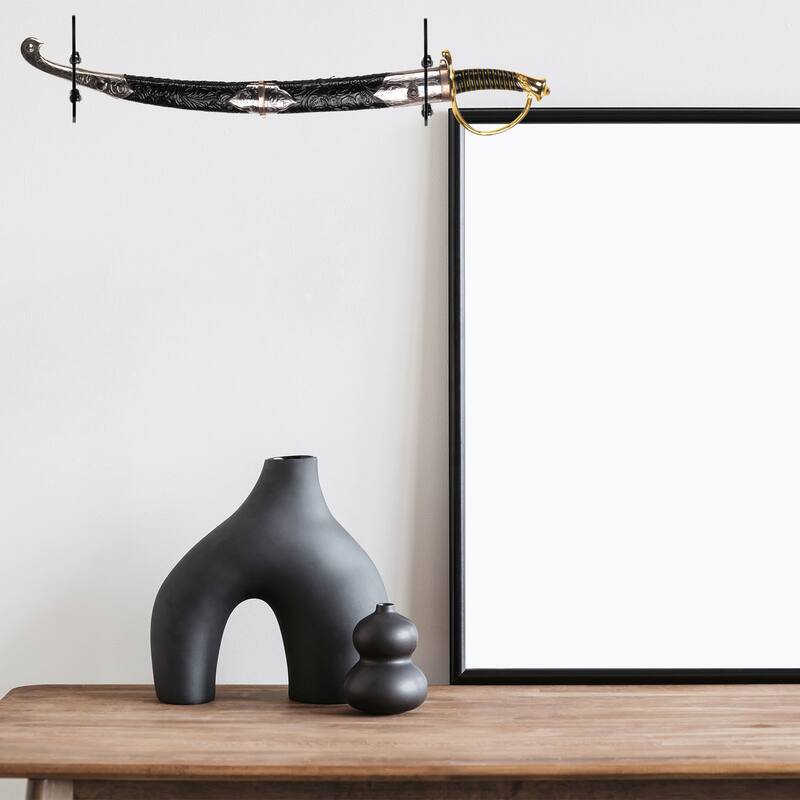 2 Sets Sword Holder Wall Mount Sword Racks for Sword Display, Transparent